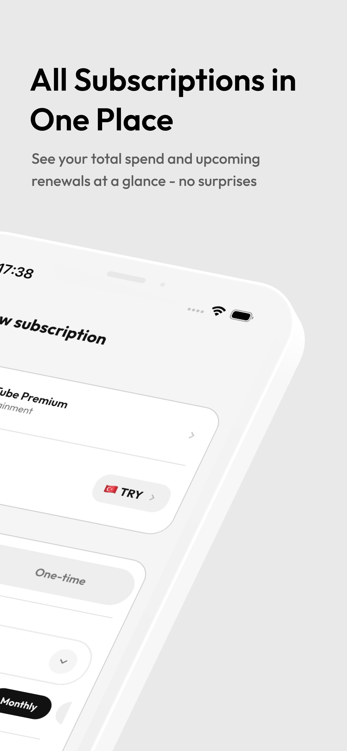 All Subscriptions in One Place